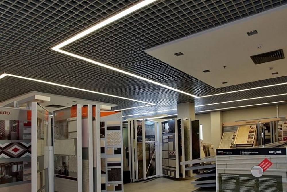 Грильято GL15 кассетного типа в торговом зале